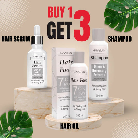 Transform Your Hair with the Havelyn Hair Kit: Buy Hair Oil, Get Shampoo and Scrum Free!