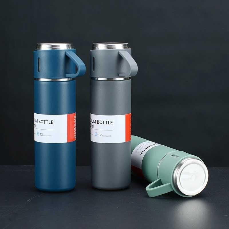 3 in 1 Vaccum Insulated Thermo Flask Set