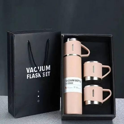 3 in 1 Vaccum Insulated Thermo Flask Set