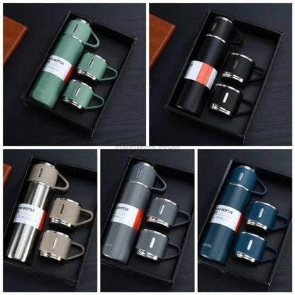 3 in 1 Vaccum Insulated Thermo Flask Set