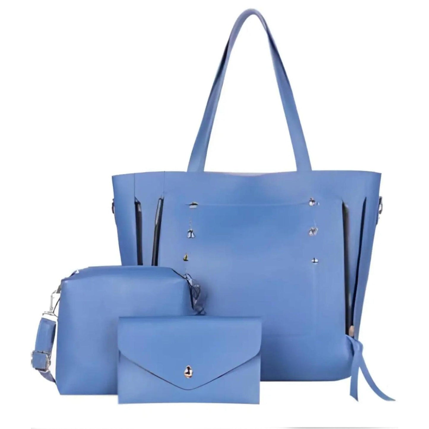 3pcs tote leather handbag