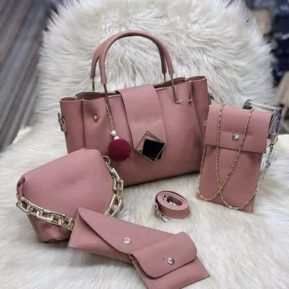 5 Pcs luxury leather handbag set