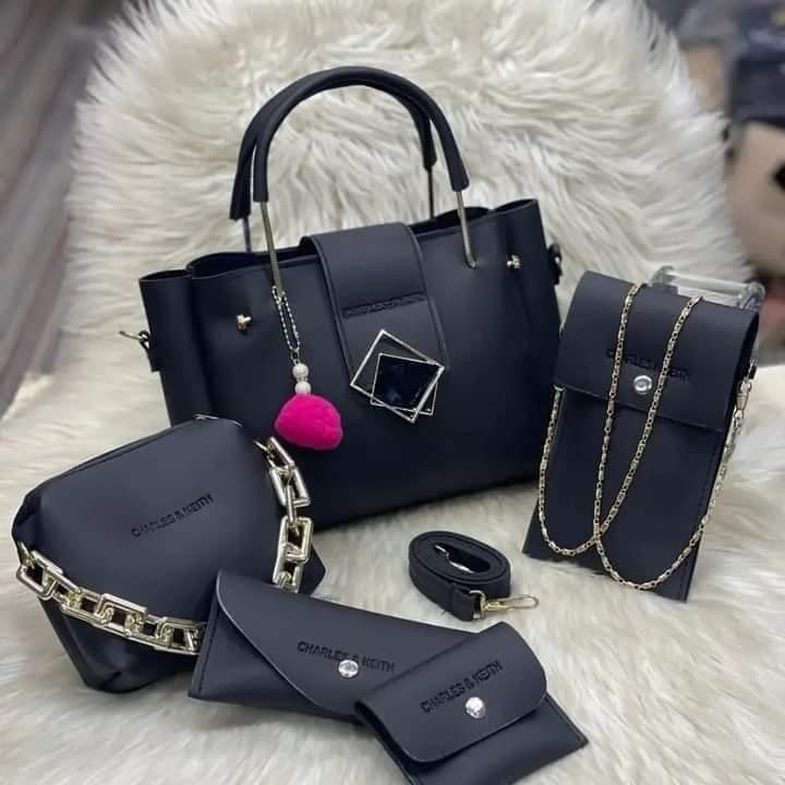 5 Pcs luxury leather handbag set