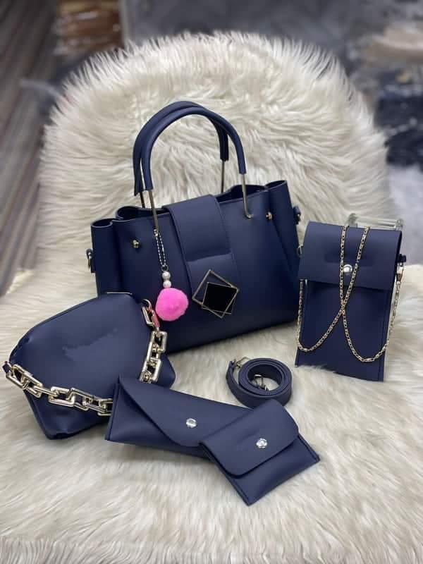 5 Pcs luxury leather handbag set