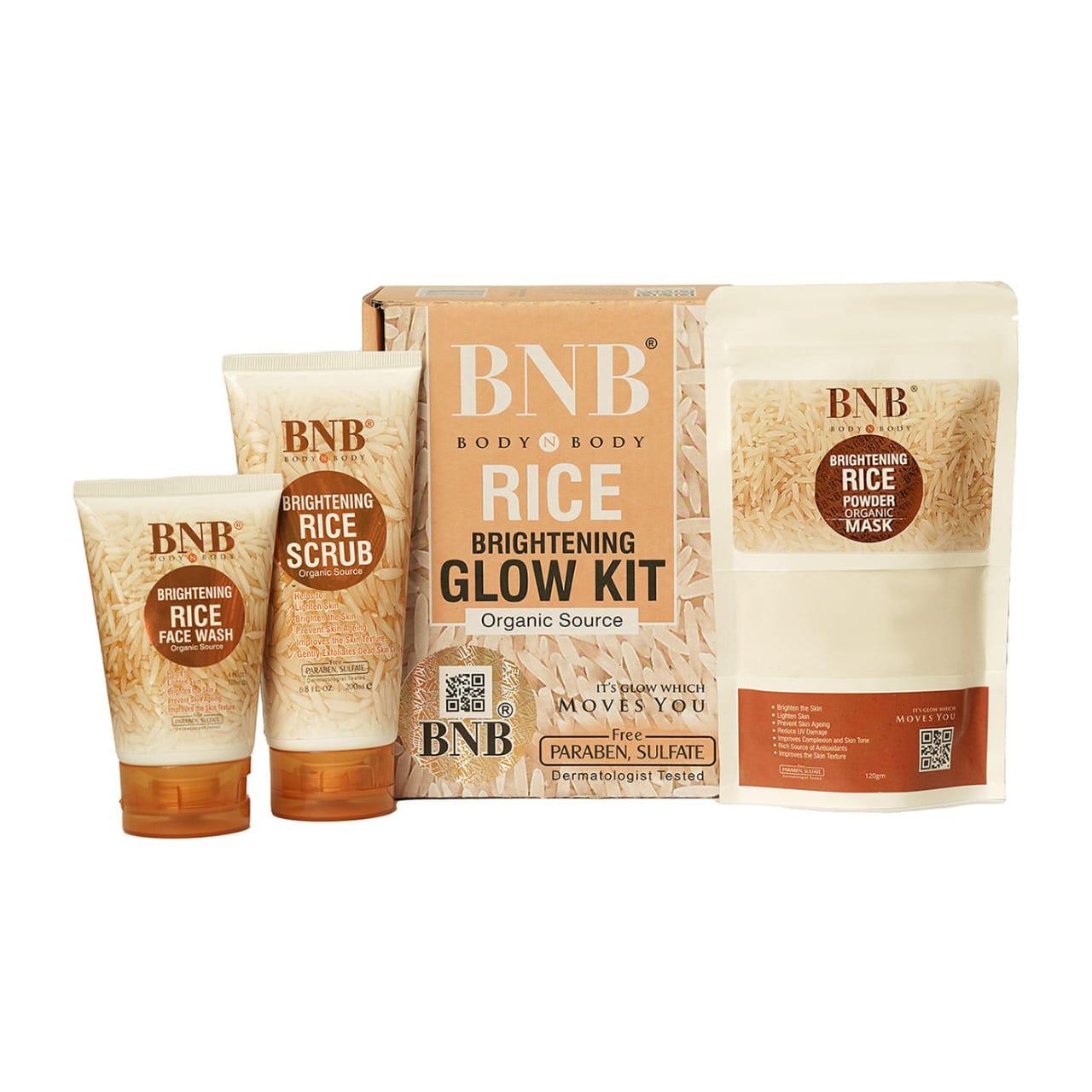 BnB Rice Extract Bright & Glow Kit