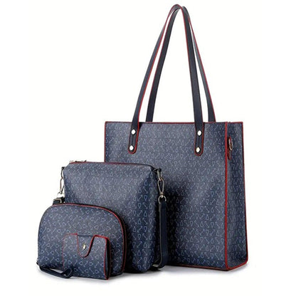 Elegent 4pcs leather handbag