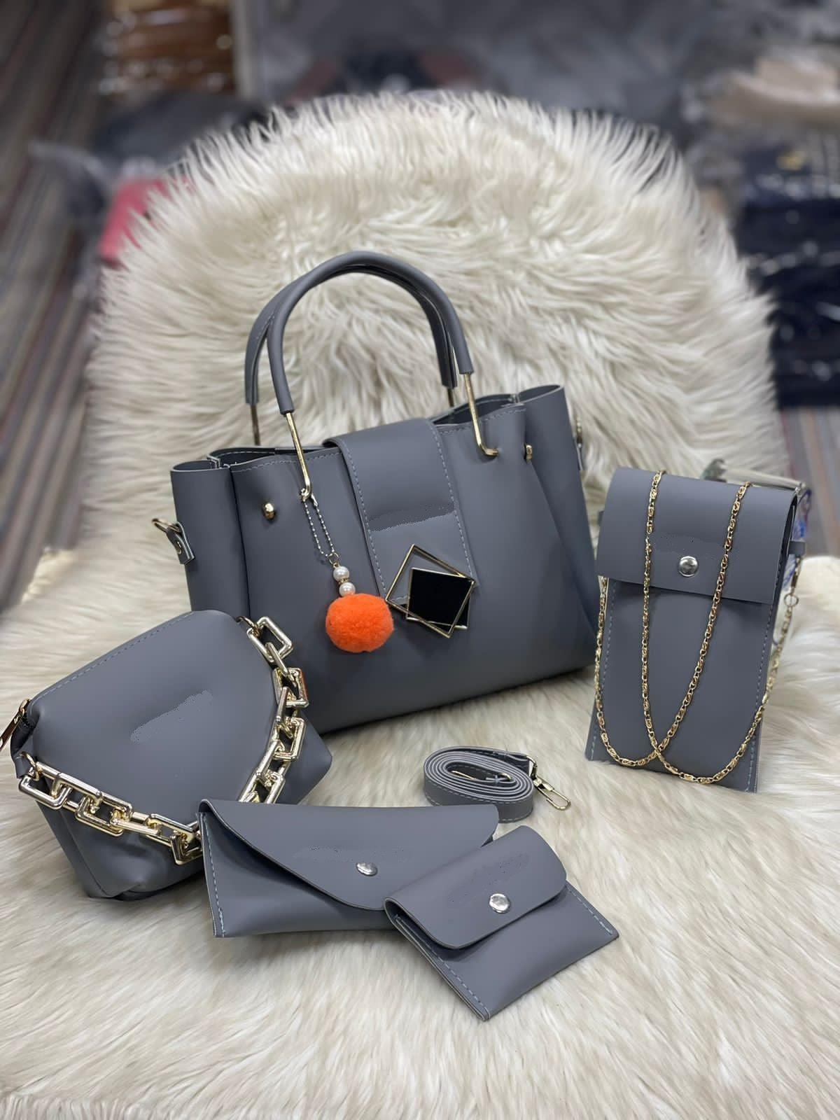 5 Pcs luxury leather handbag set