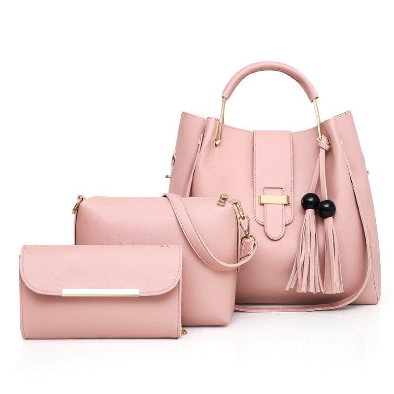 3pcs womens leather handbag