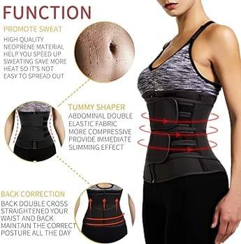 Zipper slimming belt