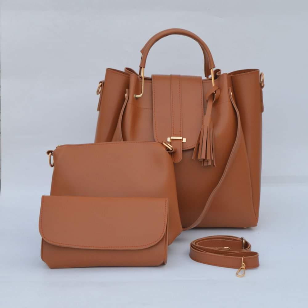 3pcs womens leather handbag