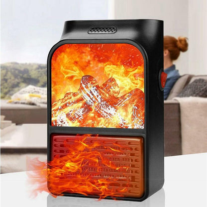 Mini Electric Flame Heater Portable Fireplace