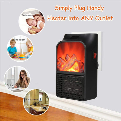 Mini Electric Flame Heater Portable Fireplace