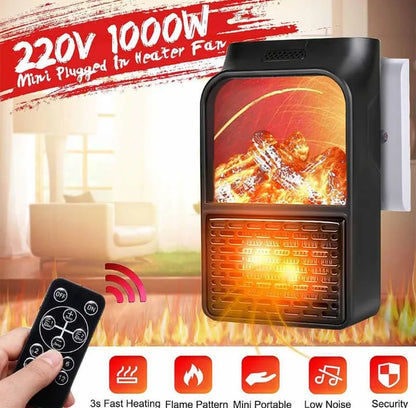 Mini Electric Flame Heater Portable Fireplace