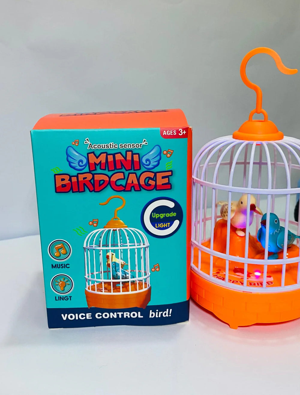 MUSICAL LIGHT BIRD CAGE