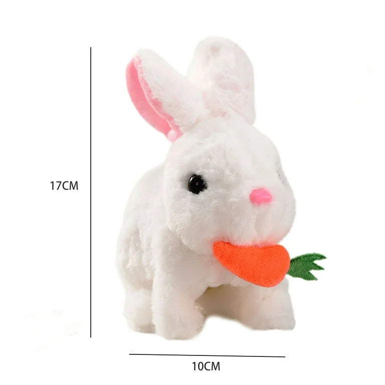 Interactive Walking Plush Bunny Toy – Moving Ears & Sound