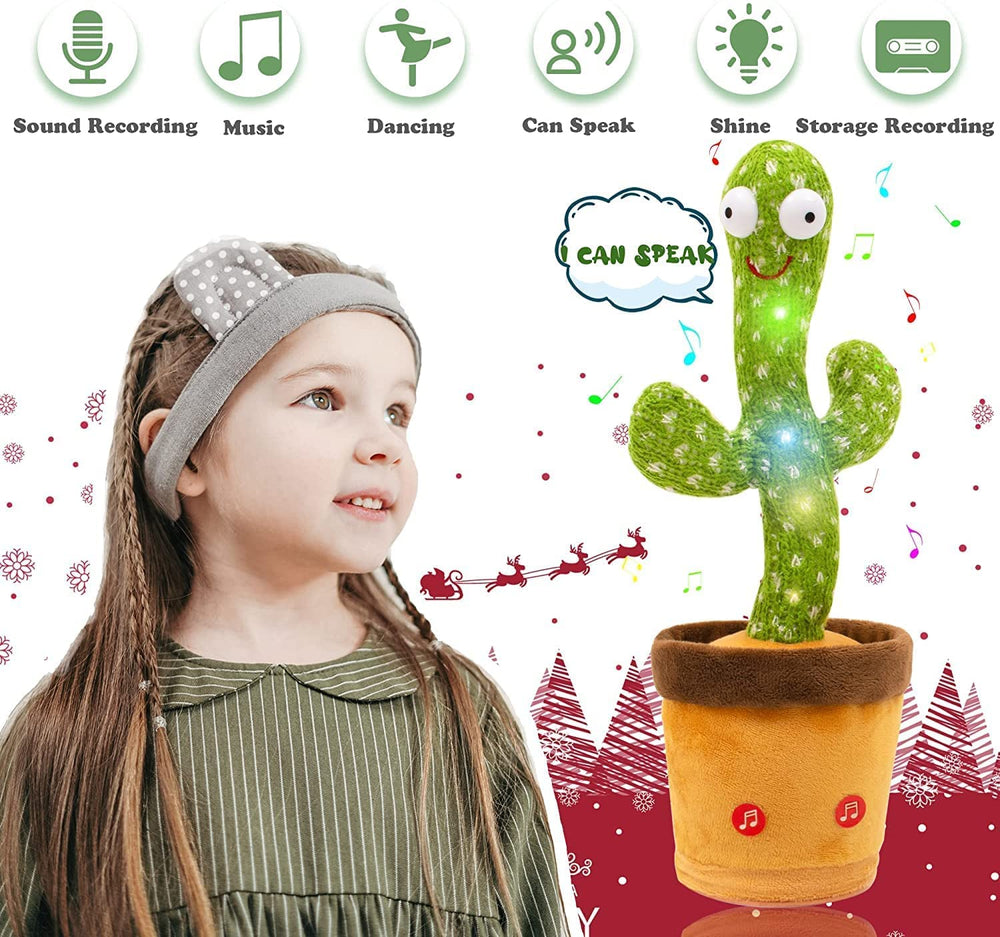 Rechargeable Dancing Cactus With Lights Music And TalkBack