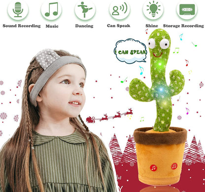 Rechargeable Dancing Cactus With Lights Music And TalkBack