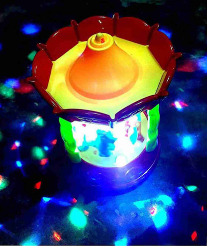 3D Lights and Musical Merry-Go-Round Carousel Toy