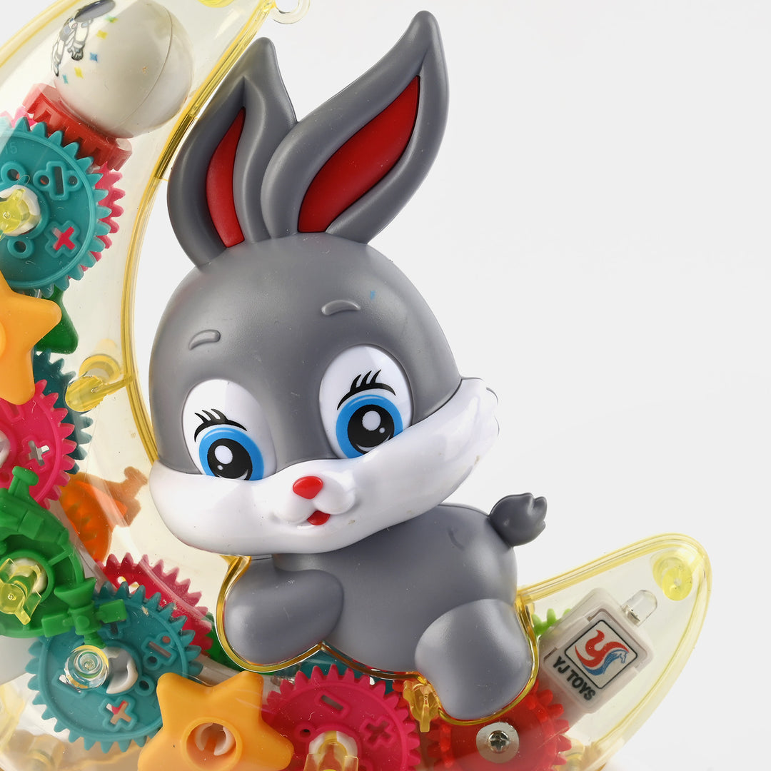 Moon Rabbit Toy With Lights And Music