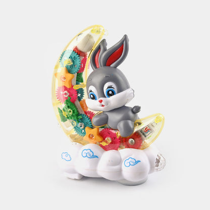 Moon Rabbit Toy With Lights And Music