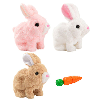 Interactive Walking Plush Bunny Toy – Moving Ears & Sound