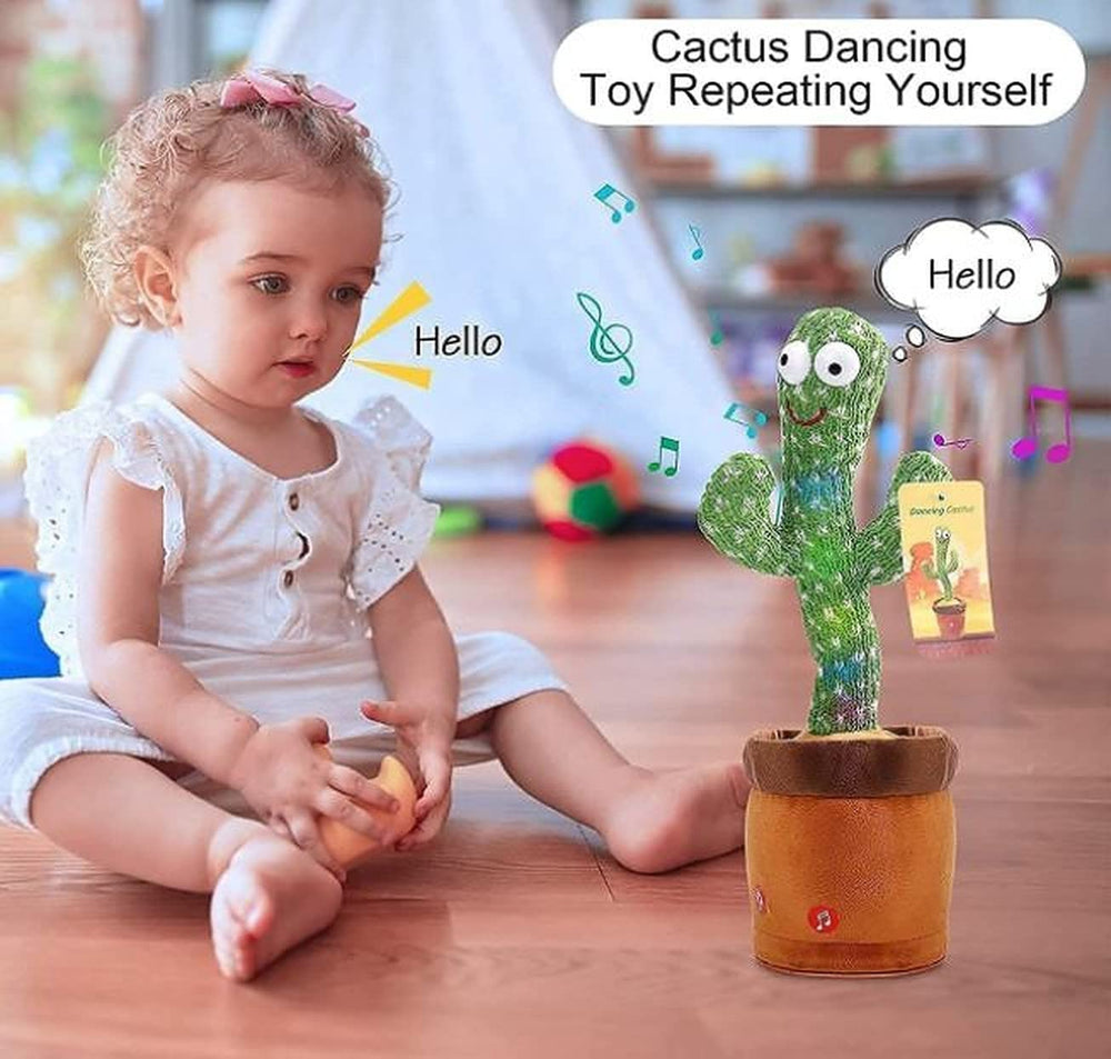 Rechargeable Dancing Cactus With Lights Music And TalkBack