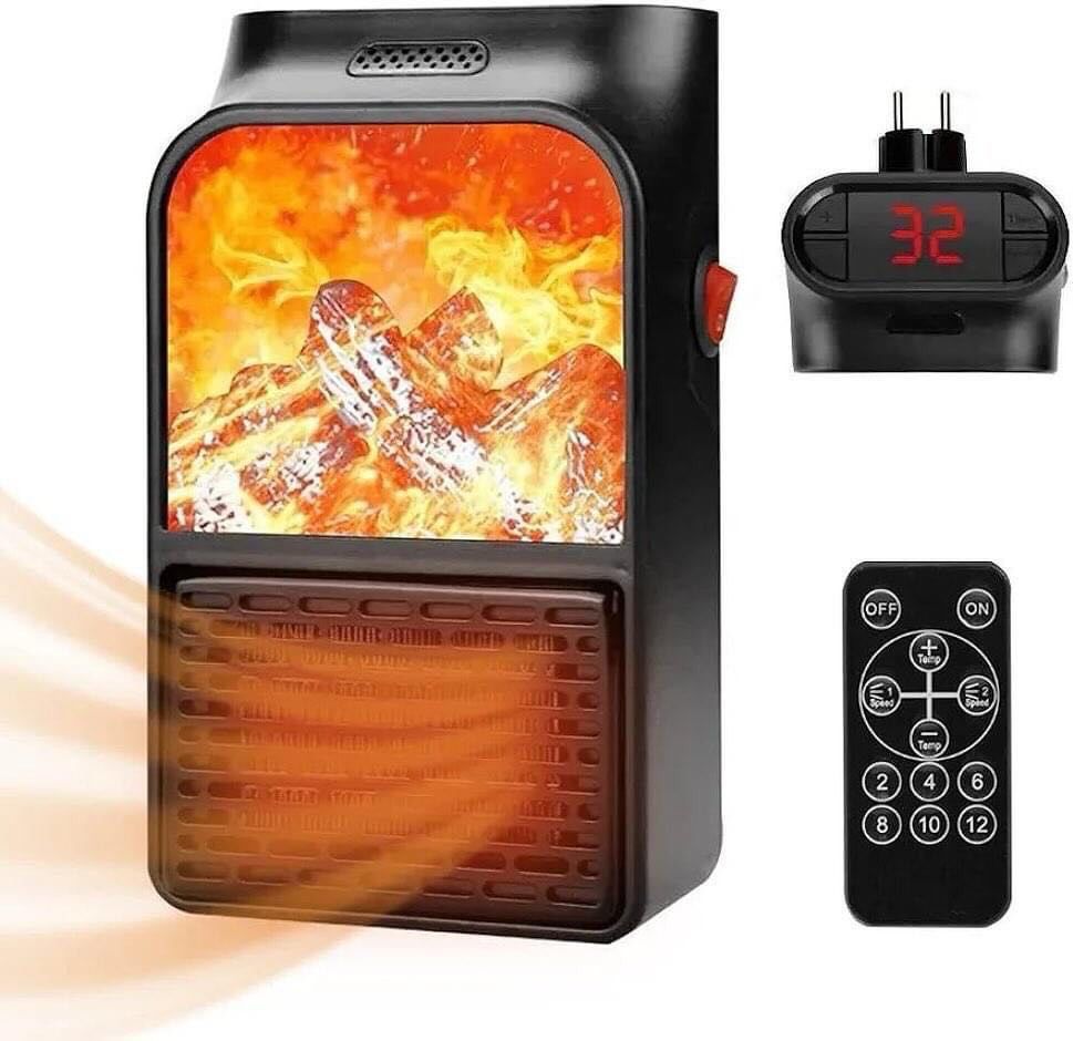 Mini Electric Flame Heater Portable Fireplace