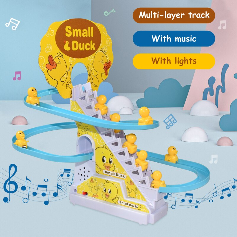 Duck Slide Toy Set With Lights And Music