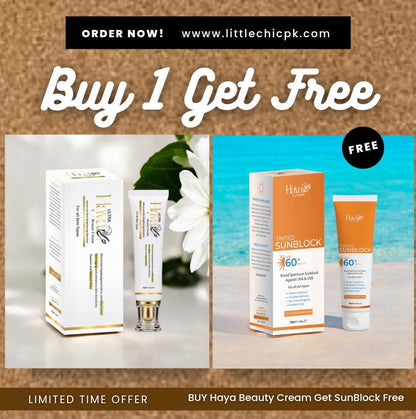 Buy Haya Beauty Cream And Get SunBlock Free