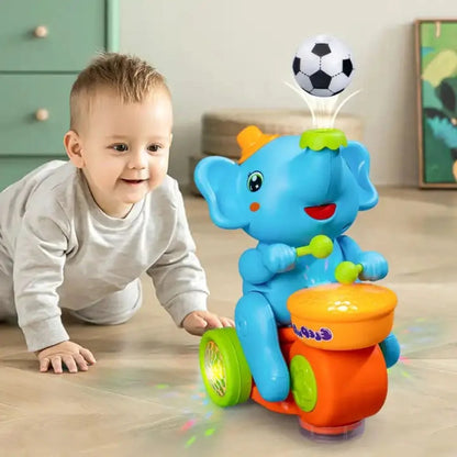 Musical Ball Blowing Elephant Drum Toy | Interactive Beating Drum for Kids