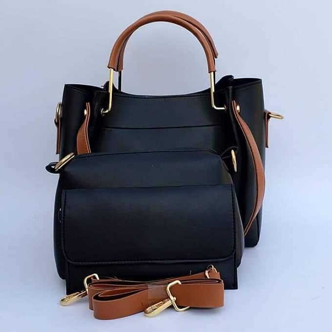 CASUAL 3PCS LEATHER HANDBAG