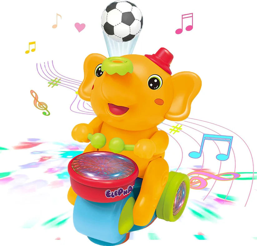 Musical Ball Blowing Elephant Drum Toy | Interactive Beating Drum for Kids