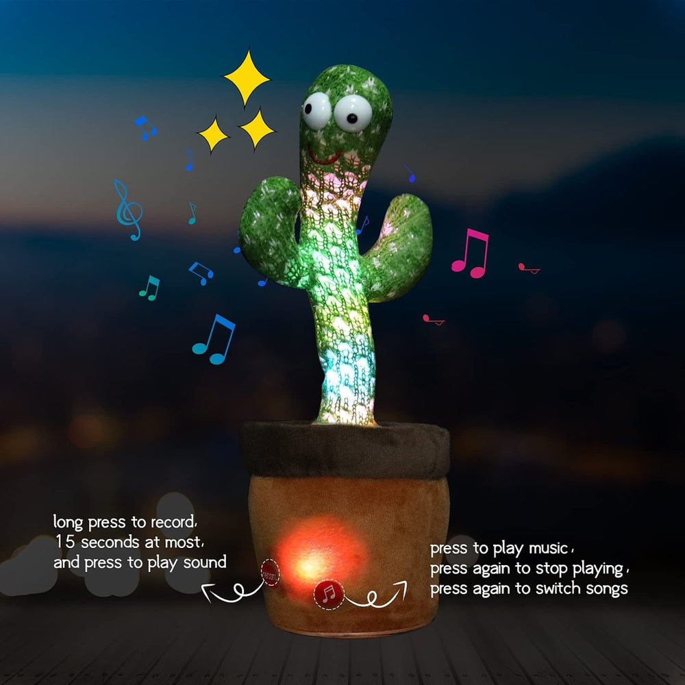 Rechargeable Dancing Cactus With Lights Music And TalkBack