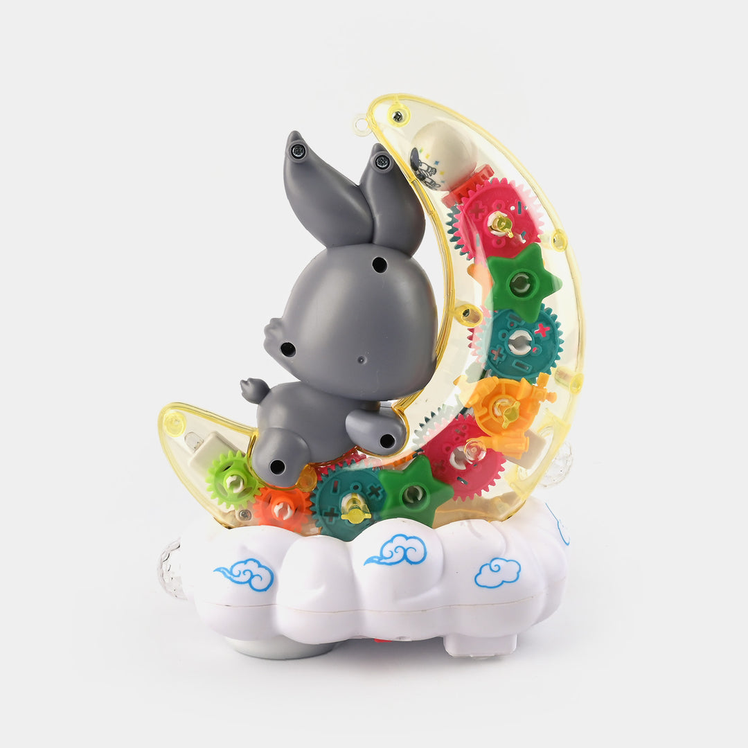 Moon Rabbit Toy With Lights And Music